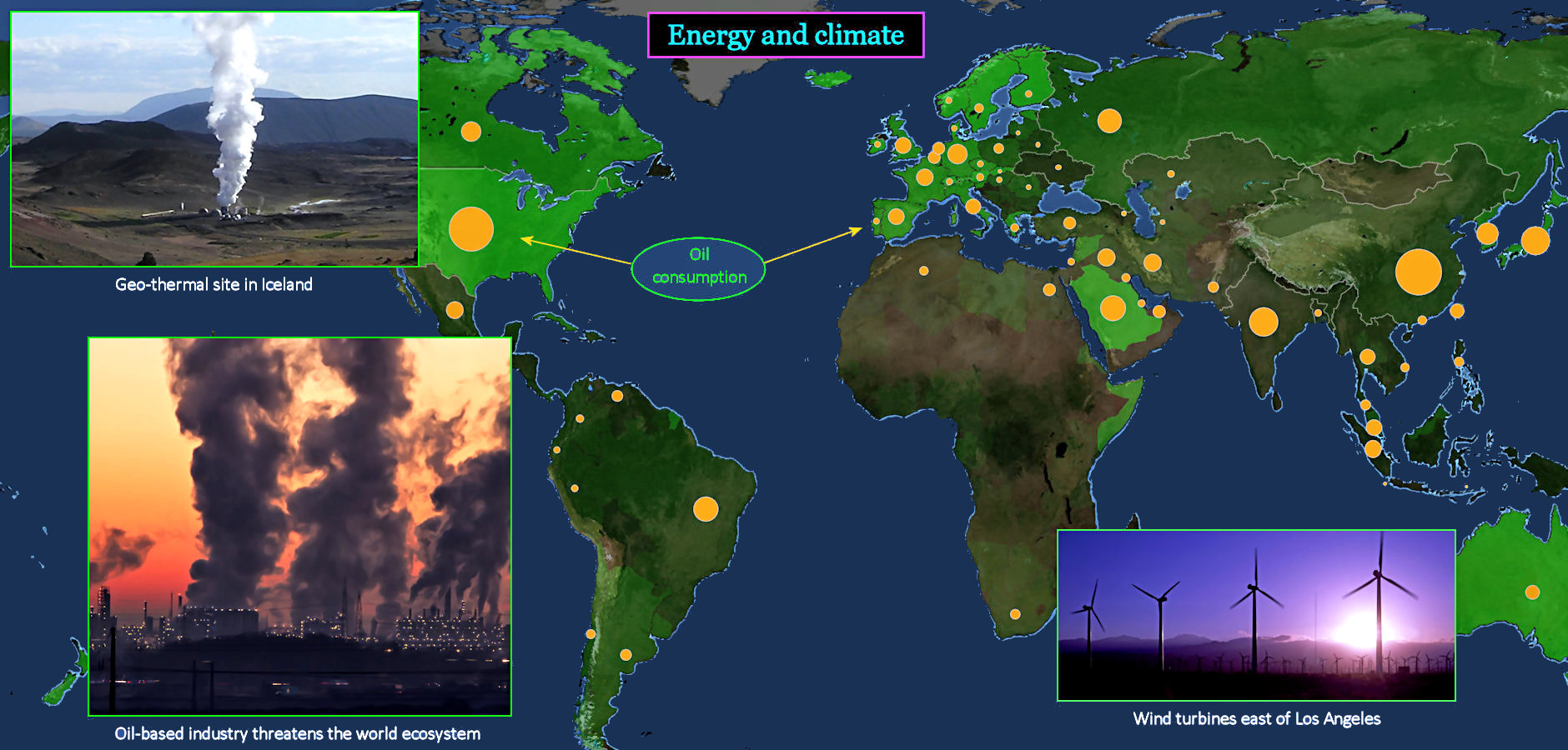 Global oil consumption, 2020&emsp;map